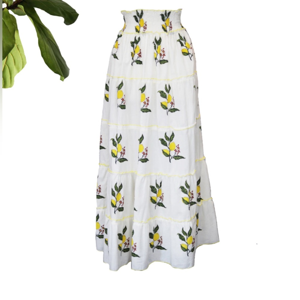 CJ Laing Lemon Print Top and Skirt Set ๐ - Picture 3 of 16